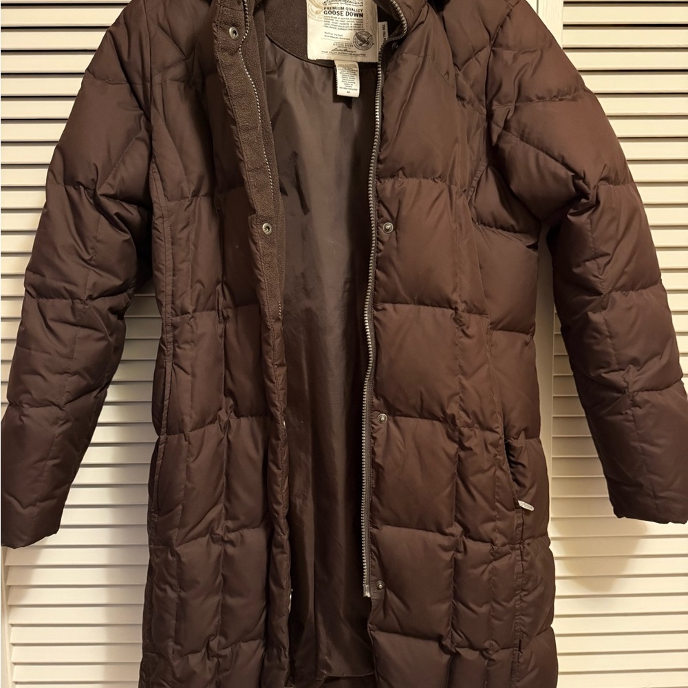 Eddie Bauer Chocolate Brown Puffer Jacket